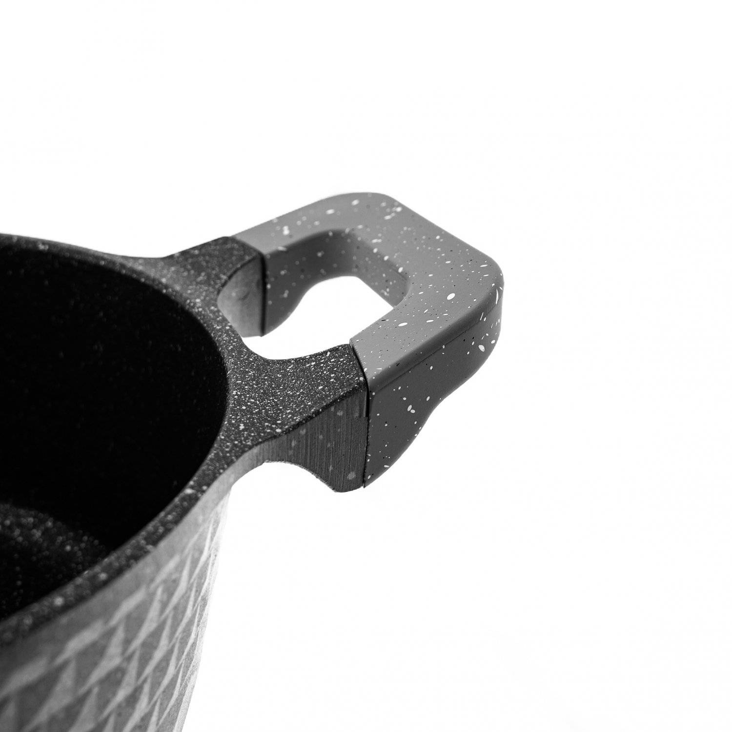 Almina Kochtöpfe in Grau Aluminium-Druckguss mit Antihaftbeschichtung 2,4L