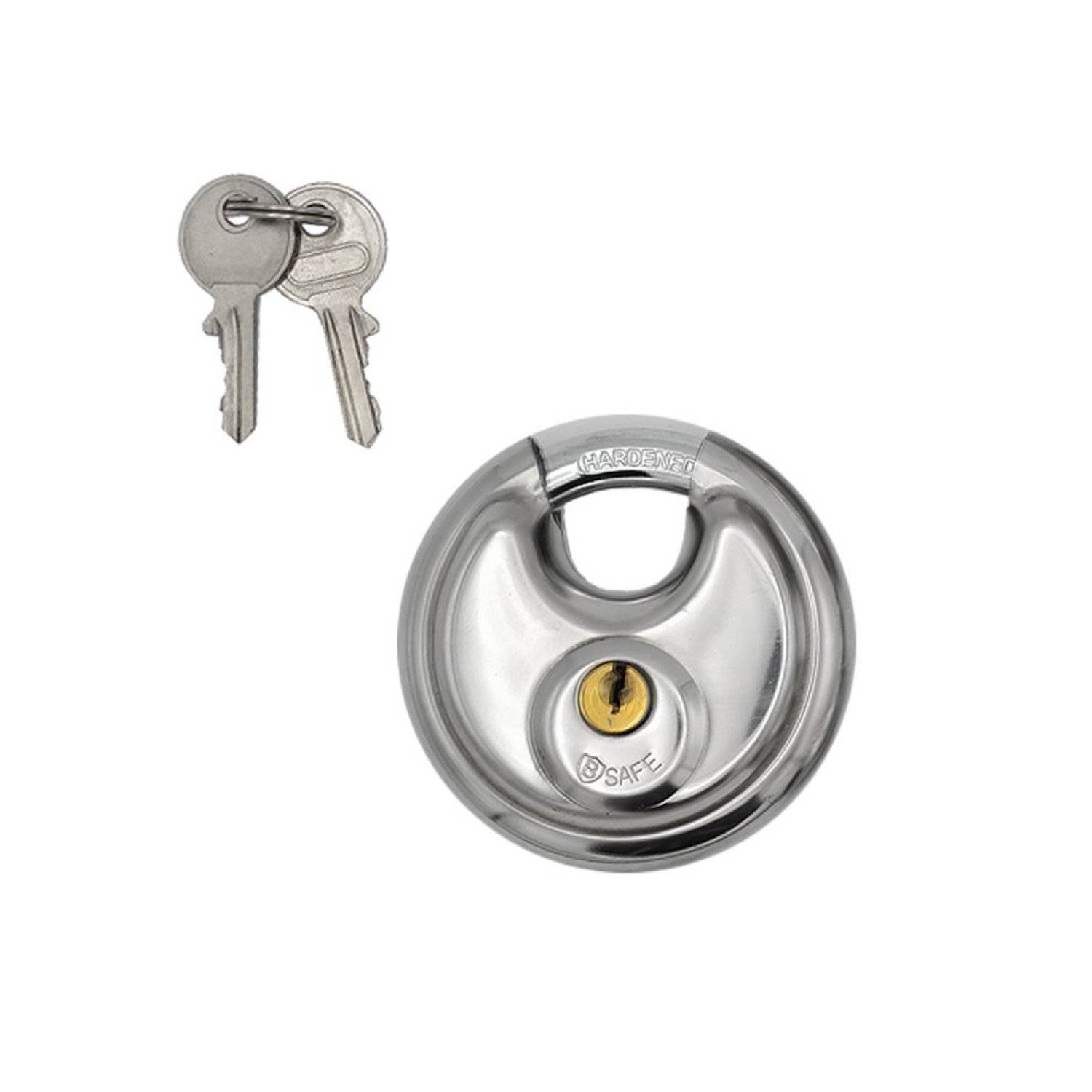 B-SAFE Vorhängeschloss Rundschloss - Robuste Sicherheitslösung für den Alltag ? 60mm