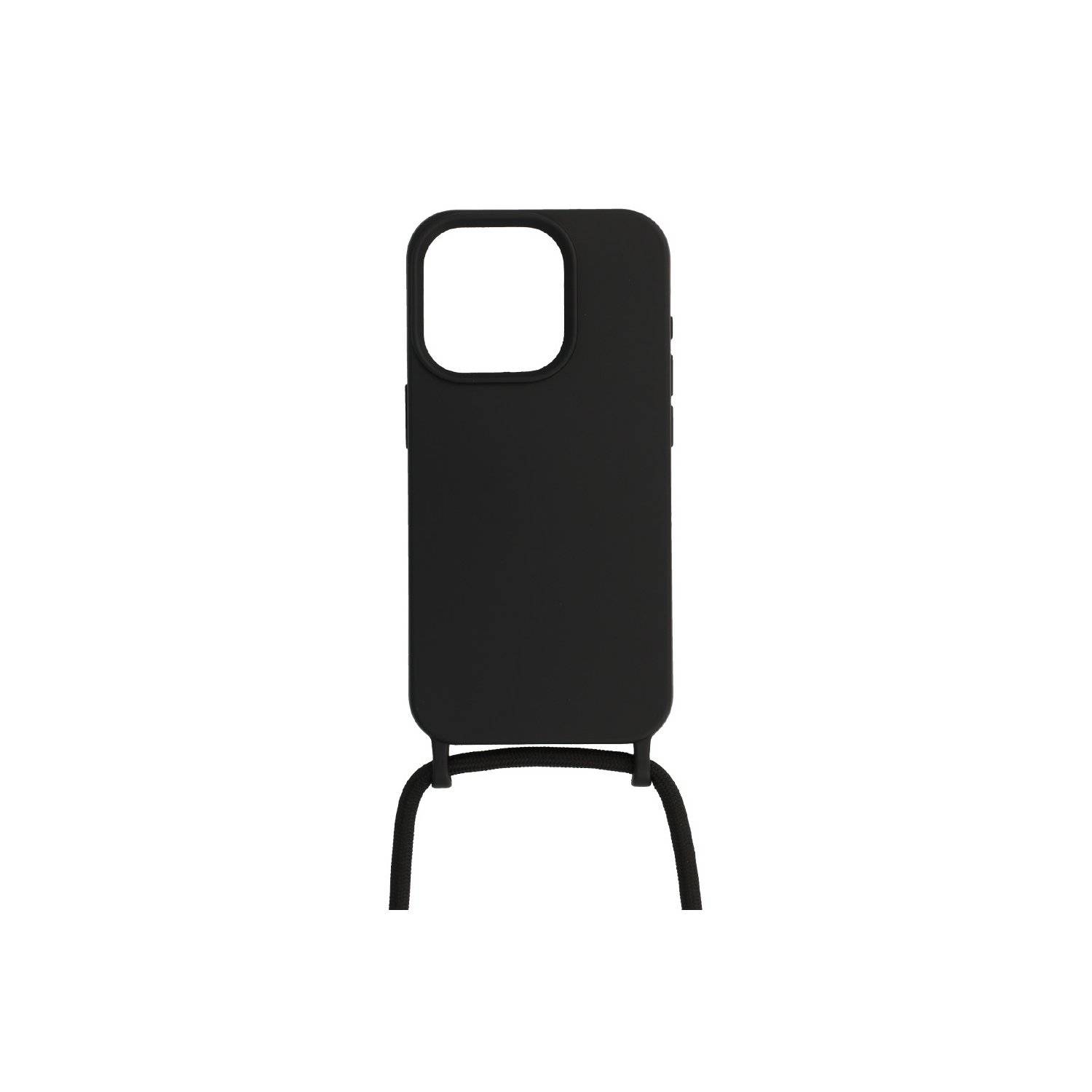 Handy Hülle Umhängehülle kompatibel mit Iphone 15 Plus Design 1 Schwarz