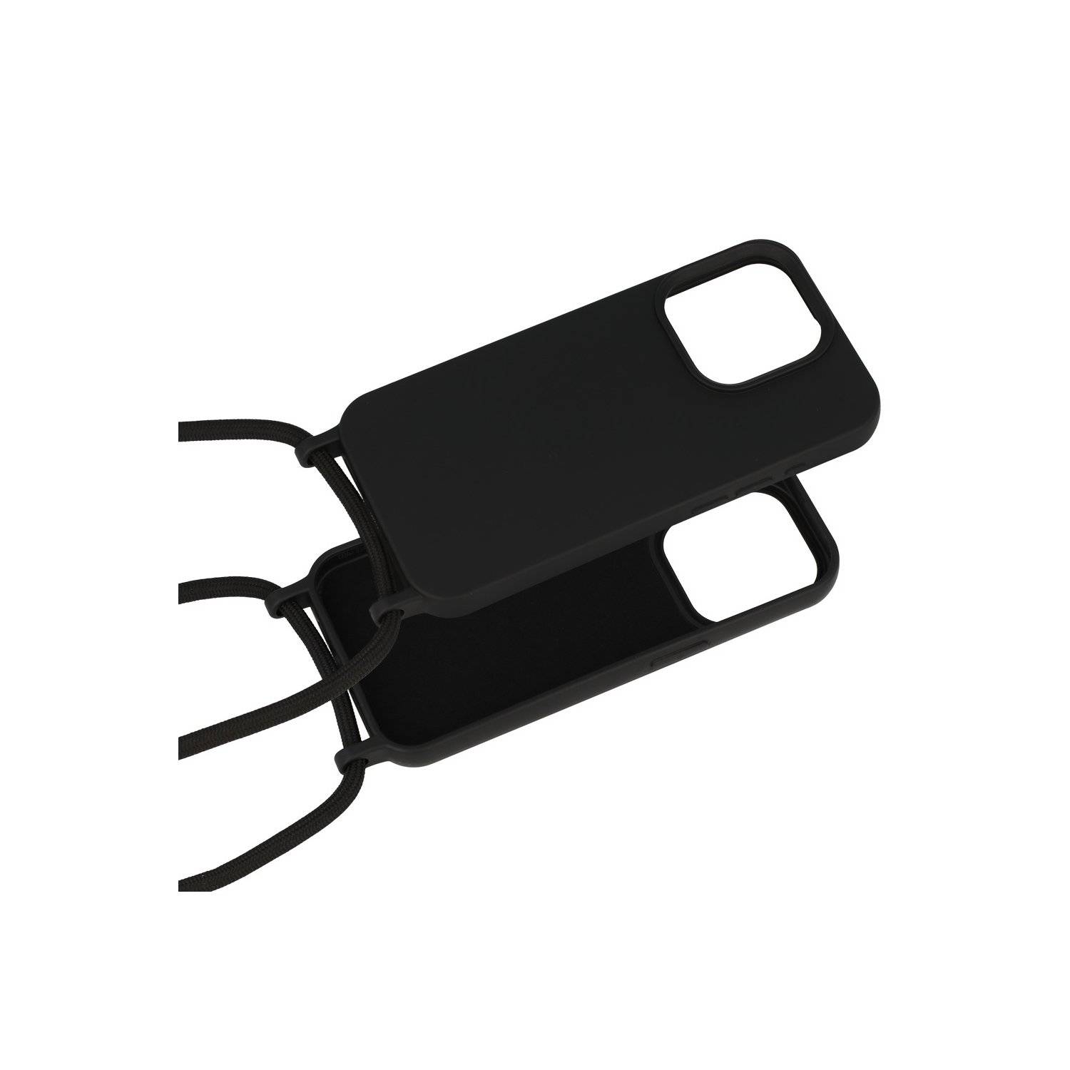 Handy Hülle Umhängehülle kompatibel mit Iphone 15 Plus Design 1 Schwarz