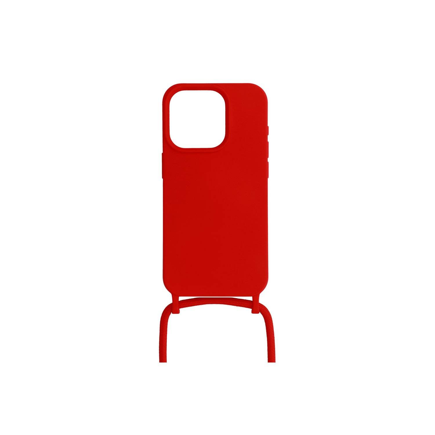 Handy Hülle Umhängehülle kompatibel mit Iphone 15 Design 1 Rot