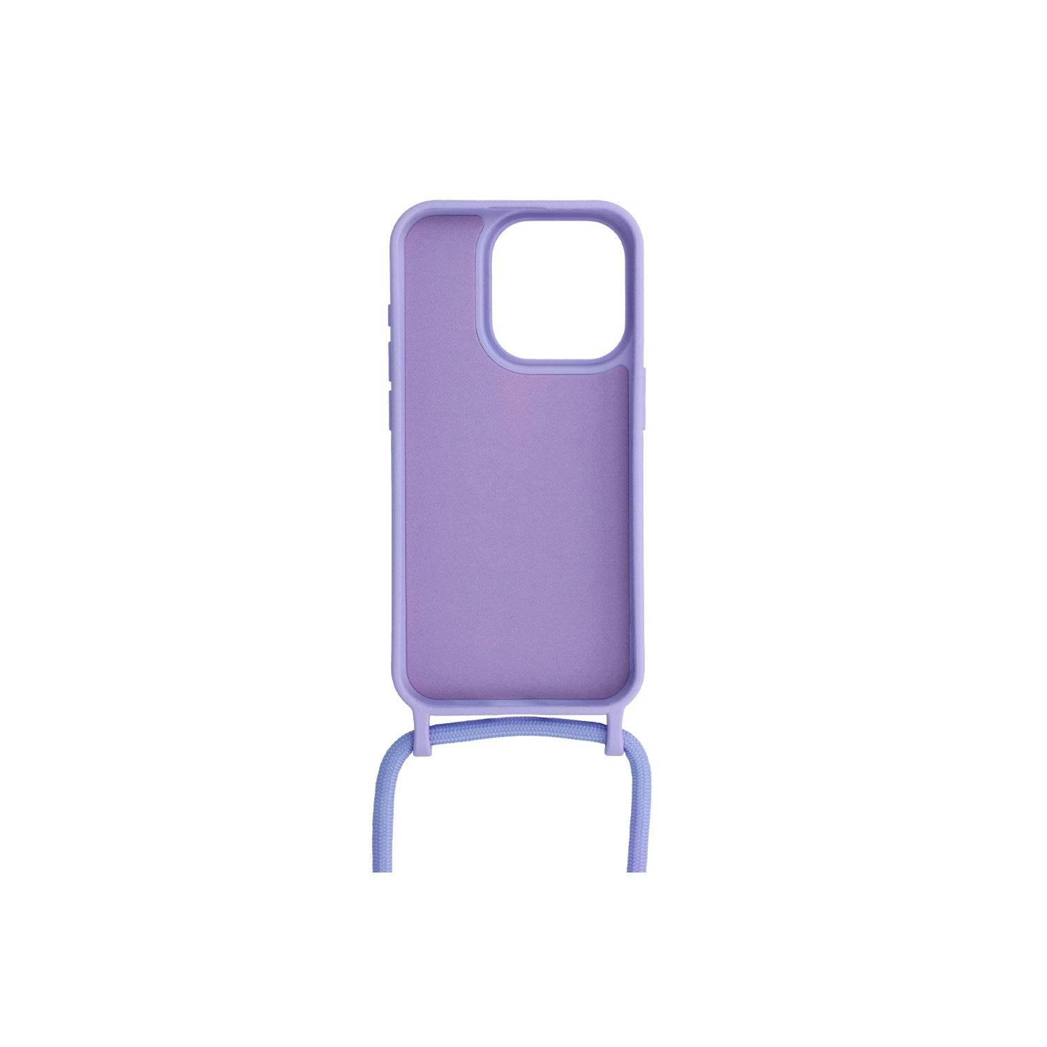 Handy Hülle Umhängehülle kompatibel mit Iphone 15 Design 1 Lila