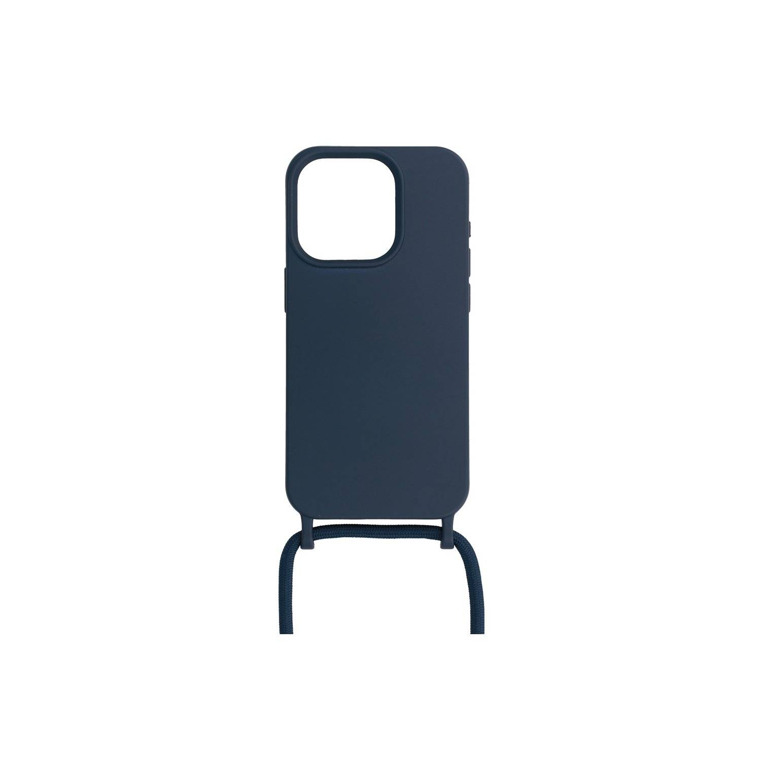 Handy Hülle Umhängehülle kompatibel mit Iphone 15 Plus Design 1 Dunkelblau