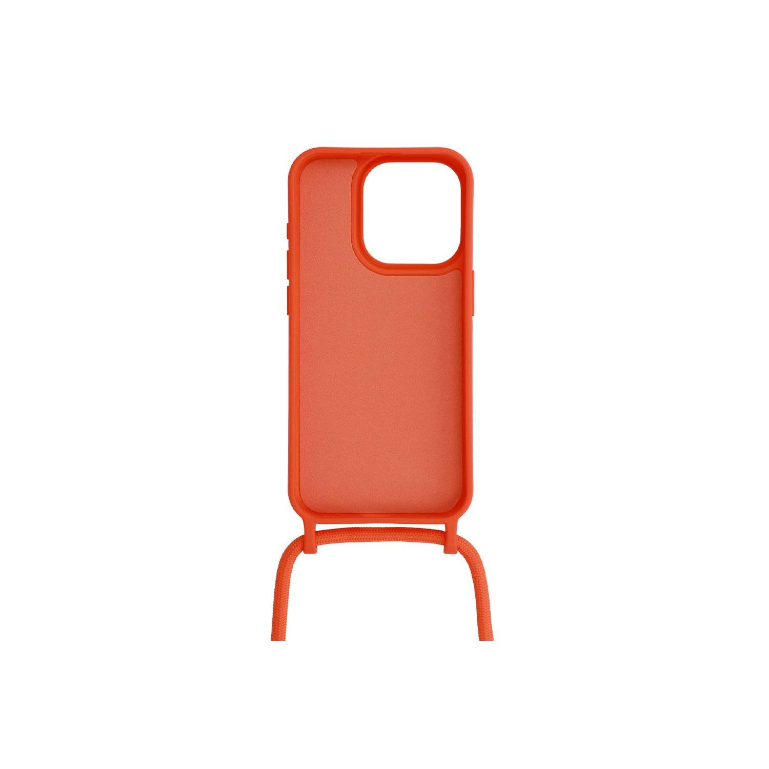 Handy Hülle Umhängehülle kompatibel mit Iphone 15 Plus Design 1 Orange
