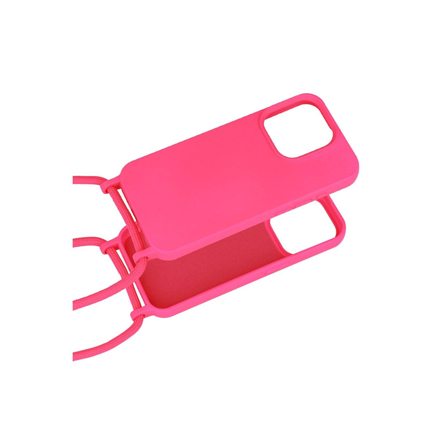 Handy Hülle Umhängehülle kompatibel mit Iphone 15 Design 1 Pink