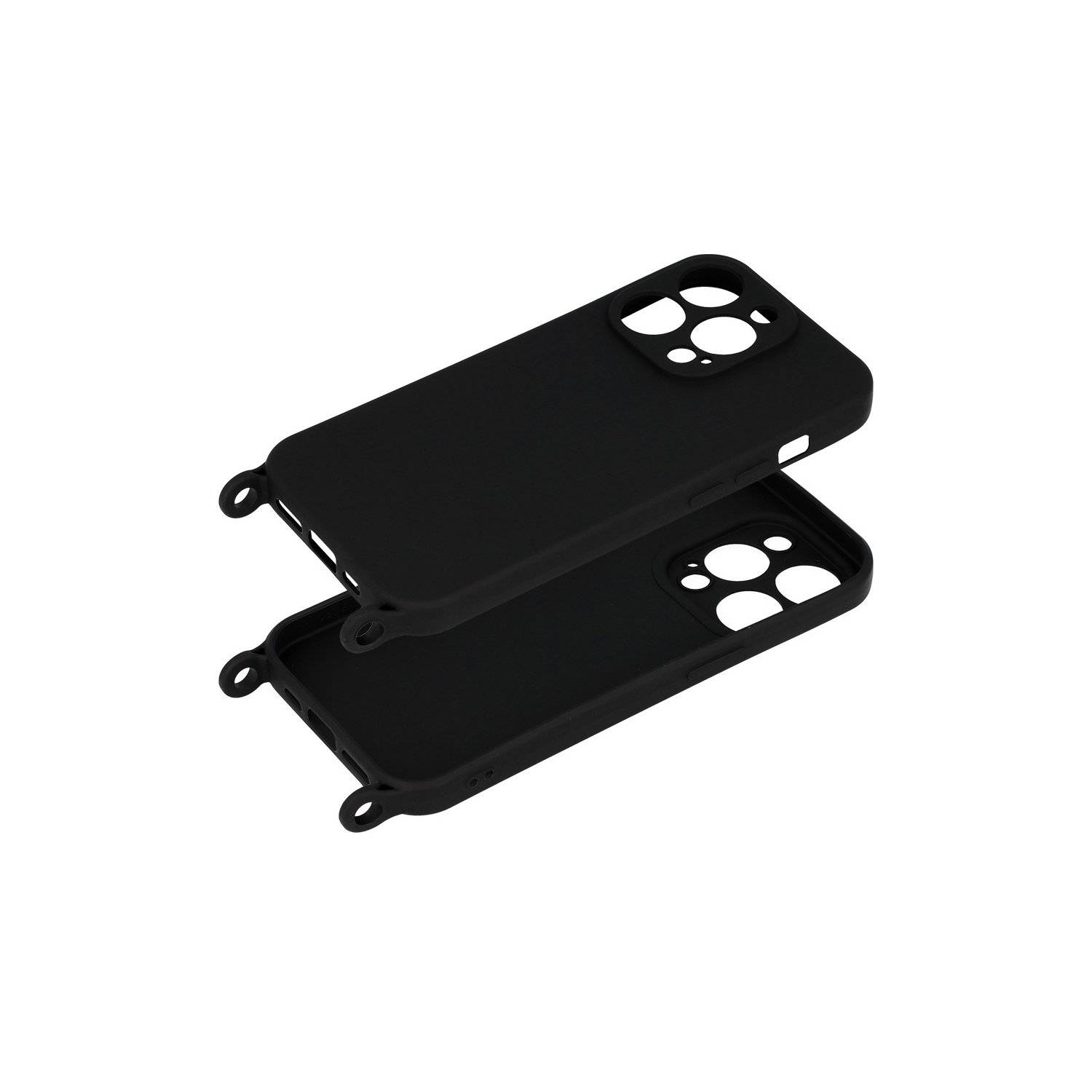 Handy Hülle Umhängehülle kompatibel mit Iphone 15 Pro Max Design 2 Schwarz