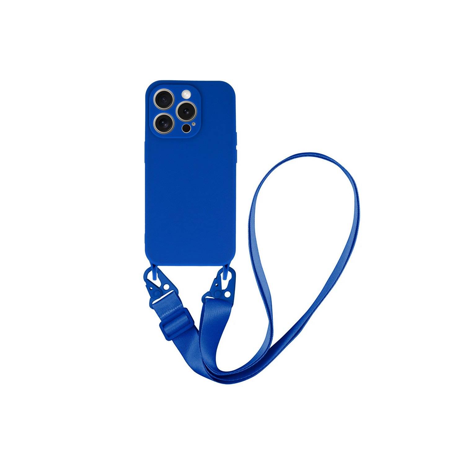 Handy Hülle Umhängehülle kompatibel mit Iphone 15 Design 2 Blau