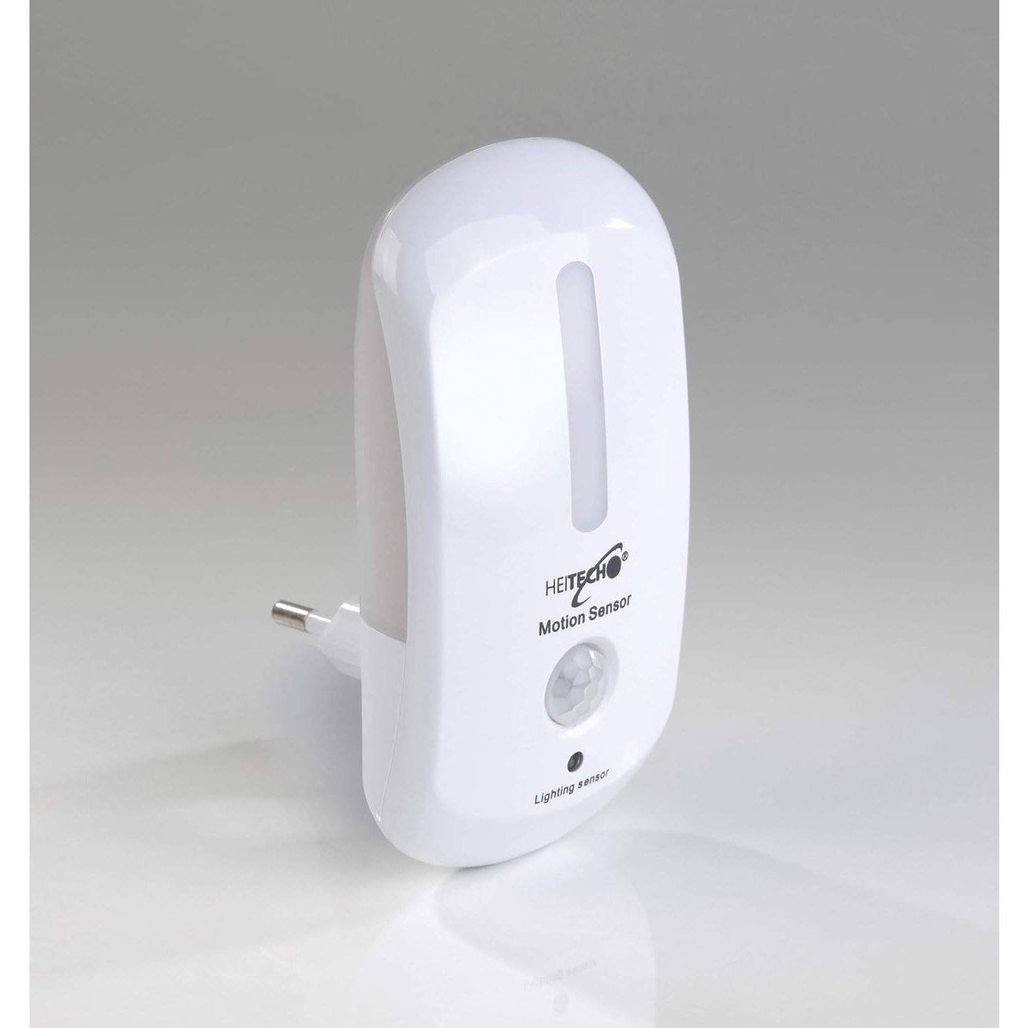 Heitech LED Nachtlicht mit Bewegungsmelder und Dämmerungs-Sensor Weiß