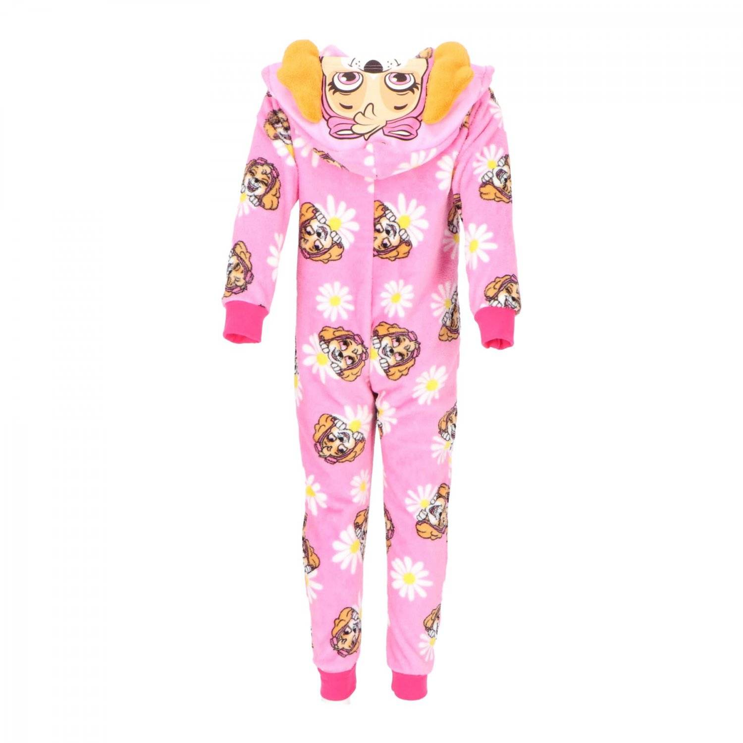 PAW Patrol Fleece Onesie Schlafoverall Jumpsuit Kinder Nachtwäsche mit Hoodie 98/104 cm
