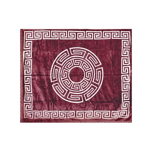 Weiche Decke aus Polyester mit Muster 200 cm x 240 cm Doppellagig Kuscheldecke Fleecedecke Bordeaux Weiche Decke aus Polyester mit Muster 200 cm x 240 cm Doppellagig Kuscheldecke Fleecedecke Bordeaux