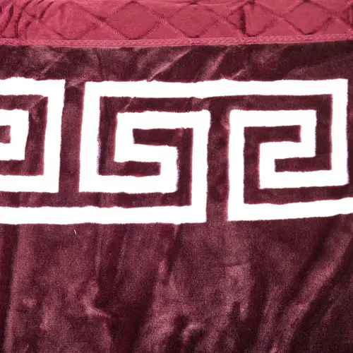 Weiche Decke aus Polyester mit Muster 200 cm x 240 cm Doppellagig Kuscheldecke Fleecedecke Bordeaux Weiche Decke aus Polyester mit Muster 200 cm x 240 cm Doppellagig Kuscheldecke Fleecedecke Bordeaux