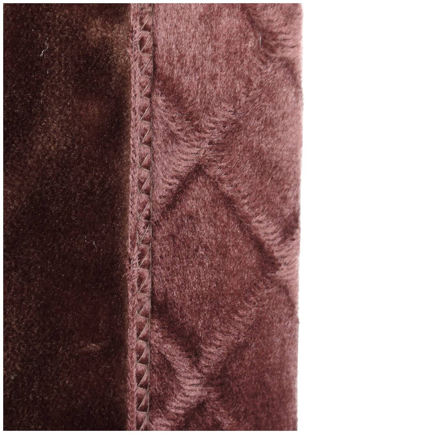 Weiche Decke aus Polyester mit Muster 200 cm x 240 cm Doppellagig Kuscheldecke Fleecedecke Braun