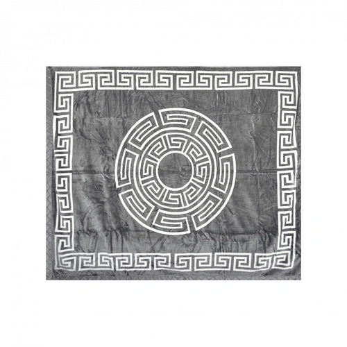 Weiche Decke aus Polyester mit Muster 200 cm x 240 cm Doppellagig Kuscheldecke Fleecedecke Grau Weiche Decke aus Polyester mit Muster 200 cm x 240 cm Doppellagig Kuscheldecke Fleecedecke Grau