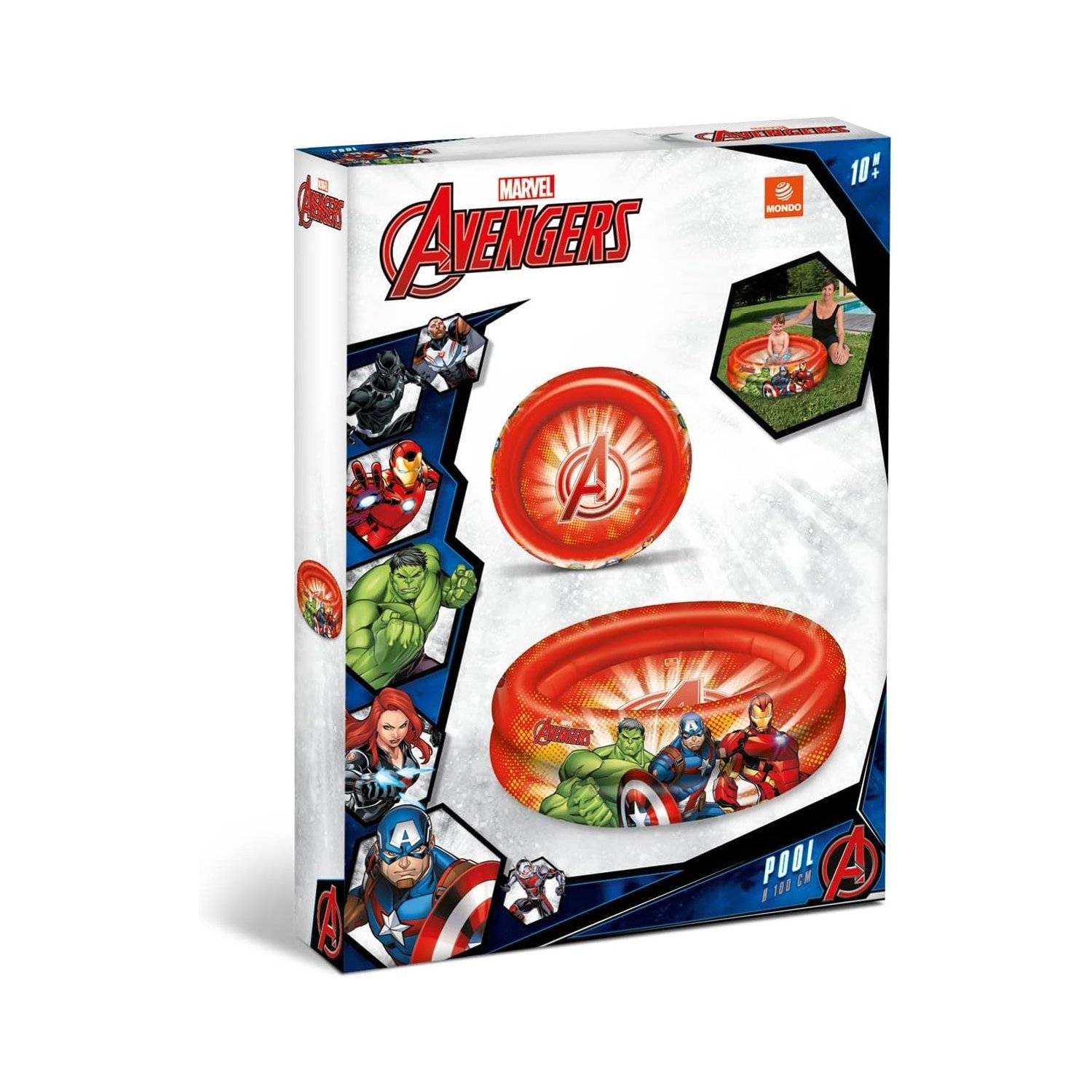 AVENGERS | 2 Rings Pool - aufblasbares Pool - 2 Ringe - Durchmesser 100 cm -