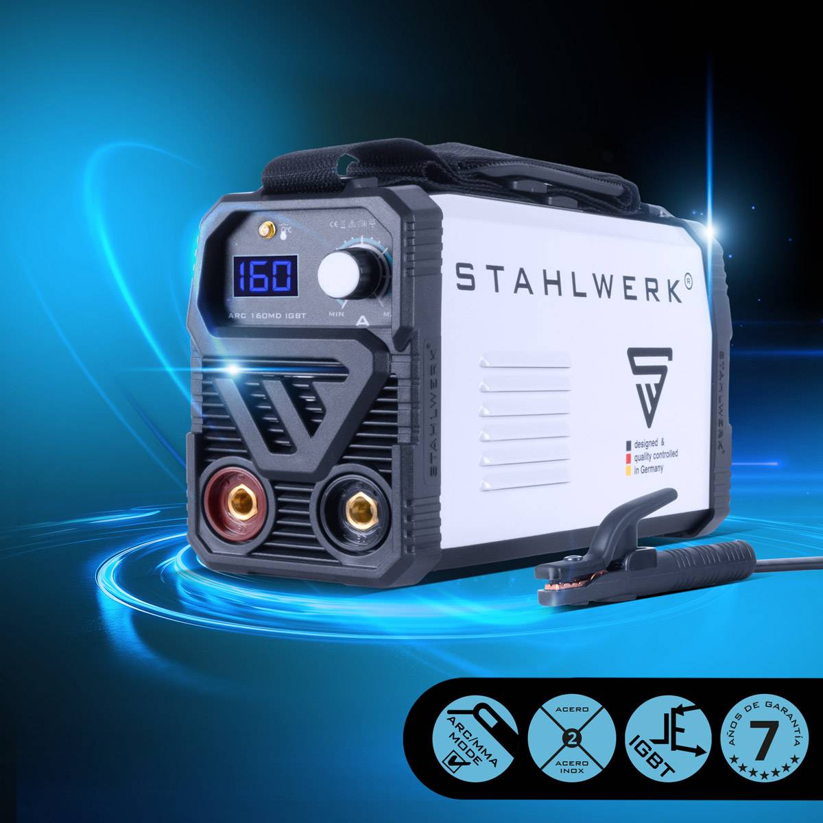 STAHLWERK Schweißgerät ARC 160 MD - DC mit 160 Ampere