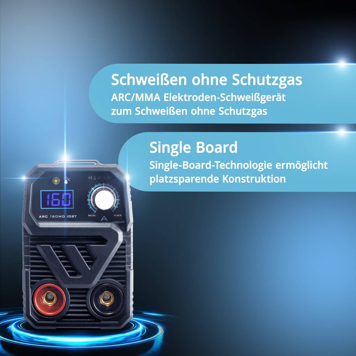 STAHLWERK Schweißgerät ARC 160 MD - DC mit 160 Ampere