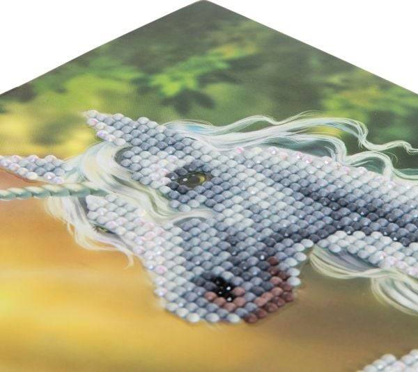 Craft Buddy CCK-A2 - Sunshine Unicorn, 18x18cm Crystal Art Card, Diamond Painting