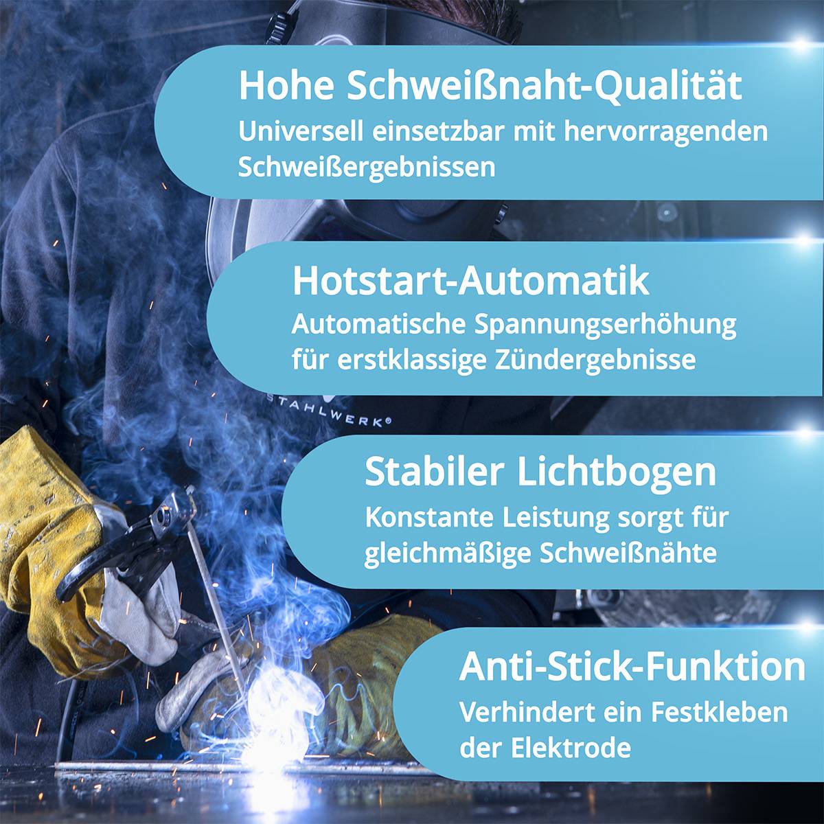 „Hohe Schweißnaht-Qualität