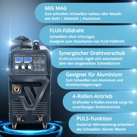 STAHLWERK Schweißgerät MIG 270 Puls Pro 4-in-1 Schweißgerät Pulsfunktion 270 A STAHLWERK Schweißgerät MIG 270 Puls Pro 4-in-1 Schweißgerät Pulsfunktion 270 A