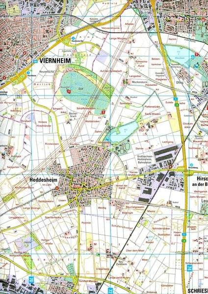 W201 Wanderkarte 1:25 000 Mannheim