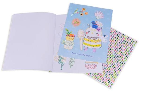 Mein Malbuch mit bunten Glitzersteinen. Im Feenwald (Mit über 1.000 Glitzersteinen)