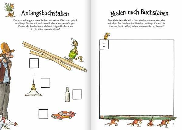 Pettersson und Findus. Kennst du Buchstaben und Wörter?