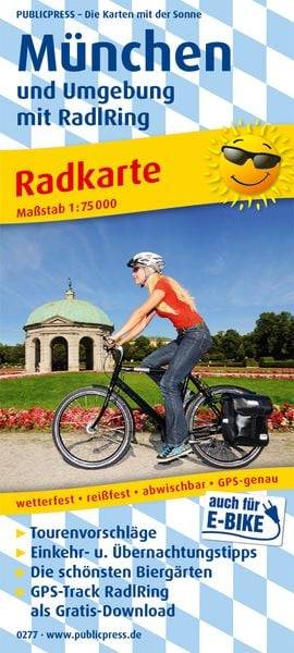 München und Umgebung mit RadlRing 1:75 000
