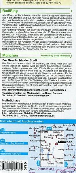 München und Umgebung mit RadlRing 1:75 000