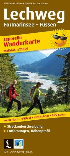 Lechweg, Formarinsee - Füssen 1:25 000