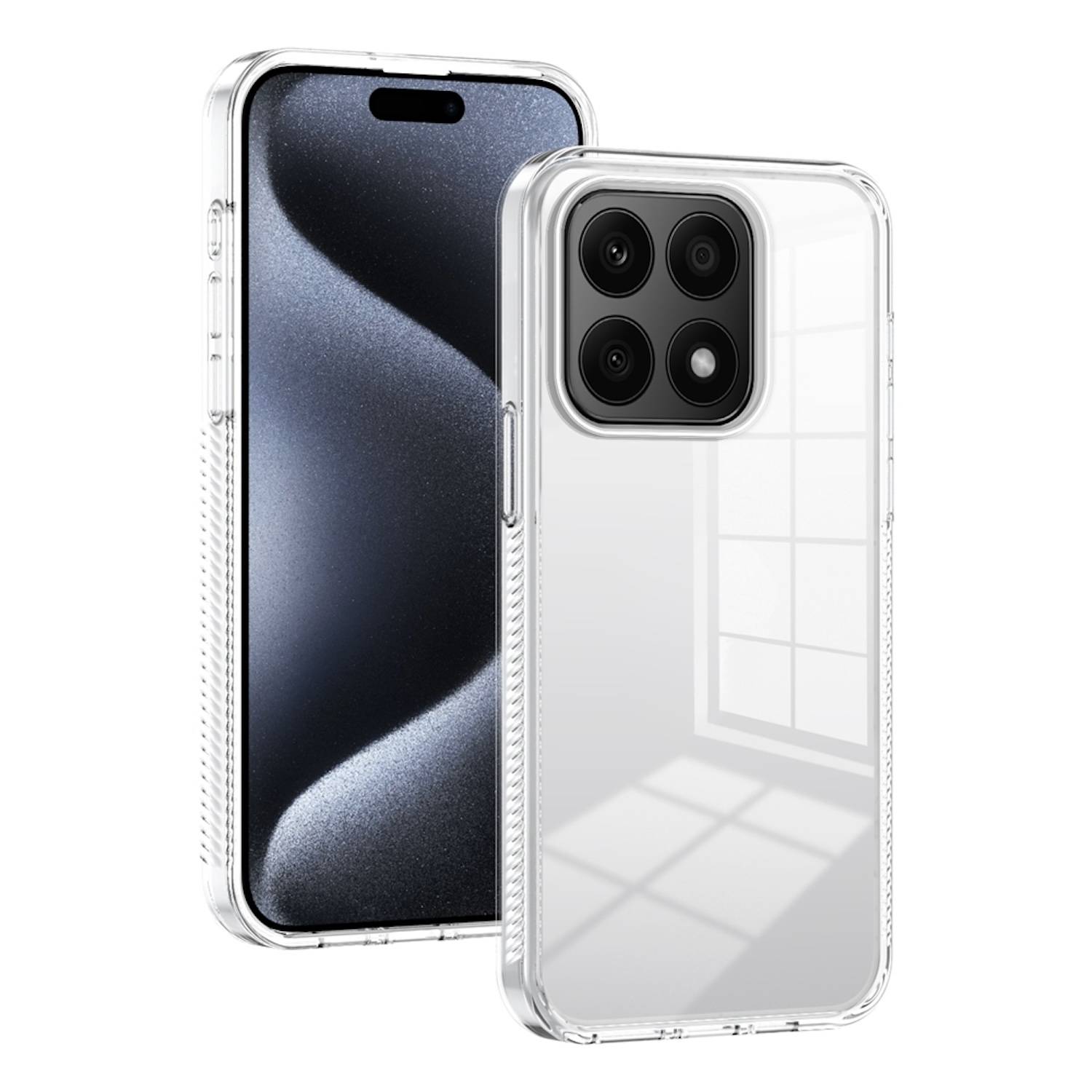 Für Honor X8b TPU / Acryl Hybrid Schutz Handy Hülle Cover Transparent