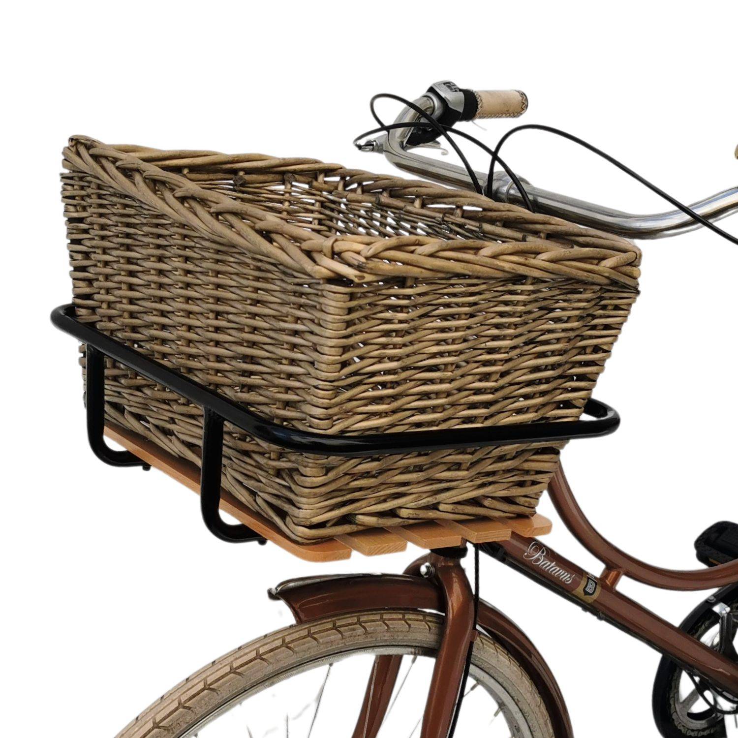 Frontgepäckträger Fahrrad + Fahrradkorb | Fahrrad Gepäckträger vorne | Gepäckträger Vorderrad | Fahrrad Gepäckhalter | Front Loader | Red Loon