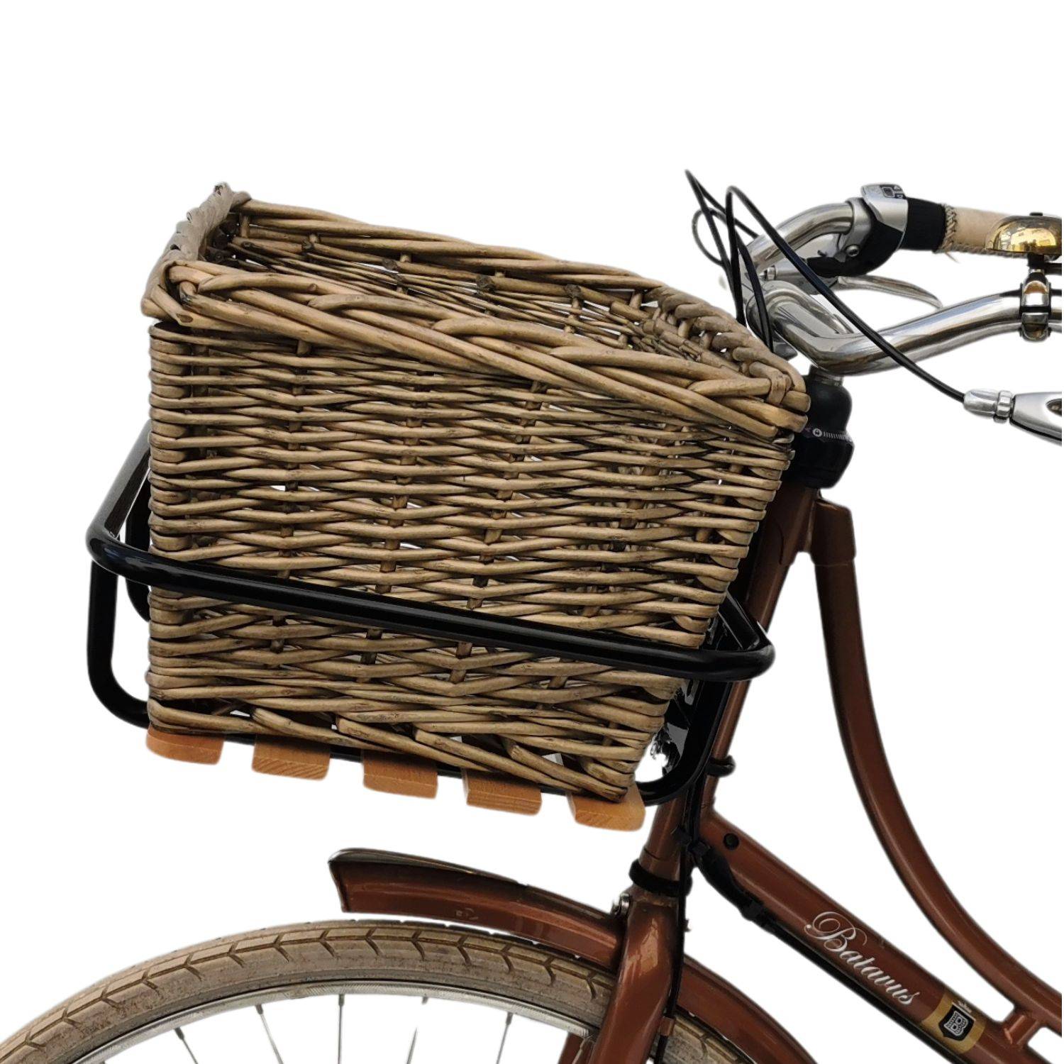 Frontgepäckträger Fahrrad + Fahrradkorb | Fahrrad Gepäckträger vorne | Gepäckträger Vorderrad | Fahrrad Gepäckhalter | Front Loader | Red Loon