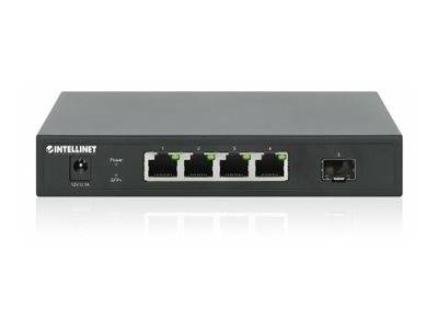 Intellinet Switch - unmanaged - 4 x 10/100/1000/2.5G + 1 x 10 Gigabit SFP+ (Uplink)