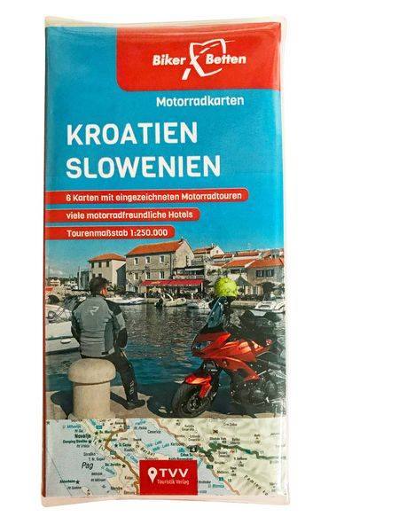 Motorradkarten Set Kroatien Slowenien