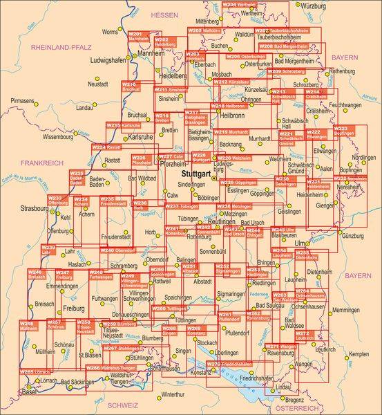 Spaichingen - Obere Donau (West), Heuberg. Wanderkarte 1:25.000