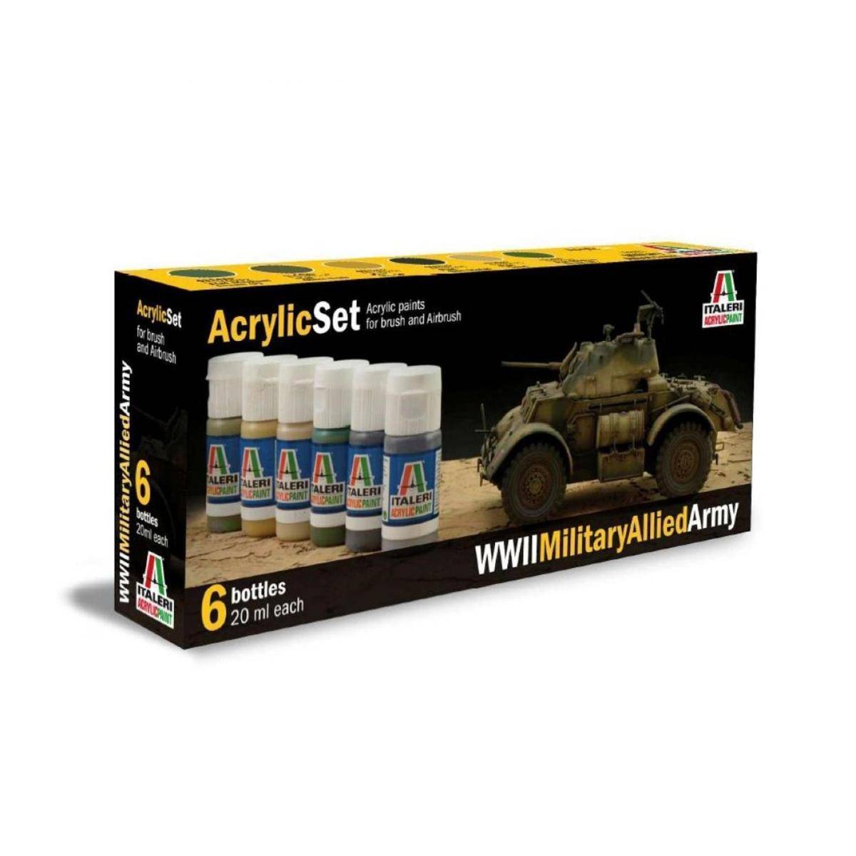 440 - Acryl Set WWII Military Allied Army
