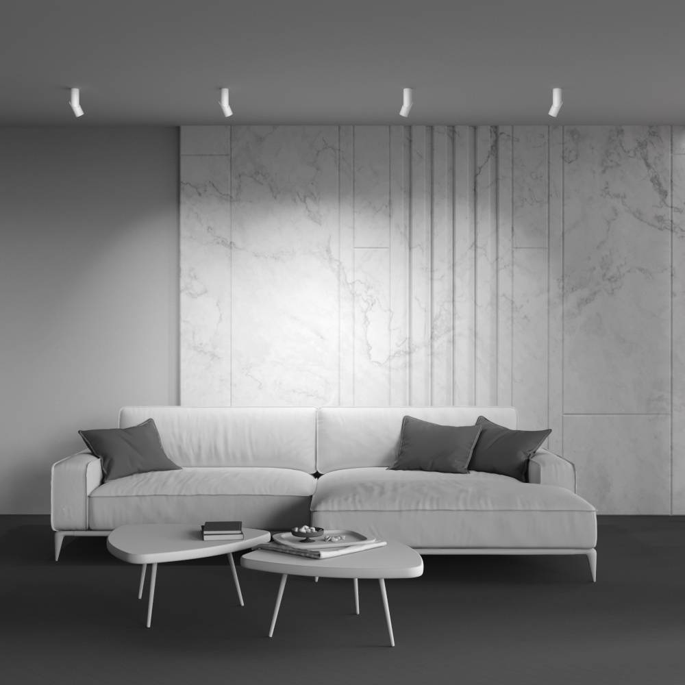 Maytoni Moderne Deckenstrahler Dafne LED incl. Weiß aus , Aluminum Energieeffizient 10W für Küche, Schlafzimmer, Wohnzimmer, Esszimmer, Lobby