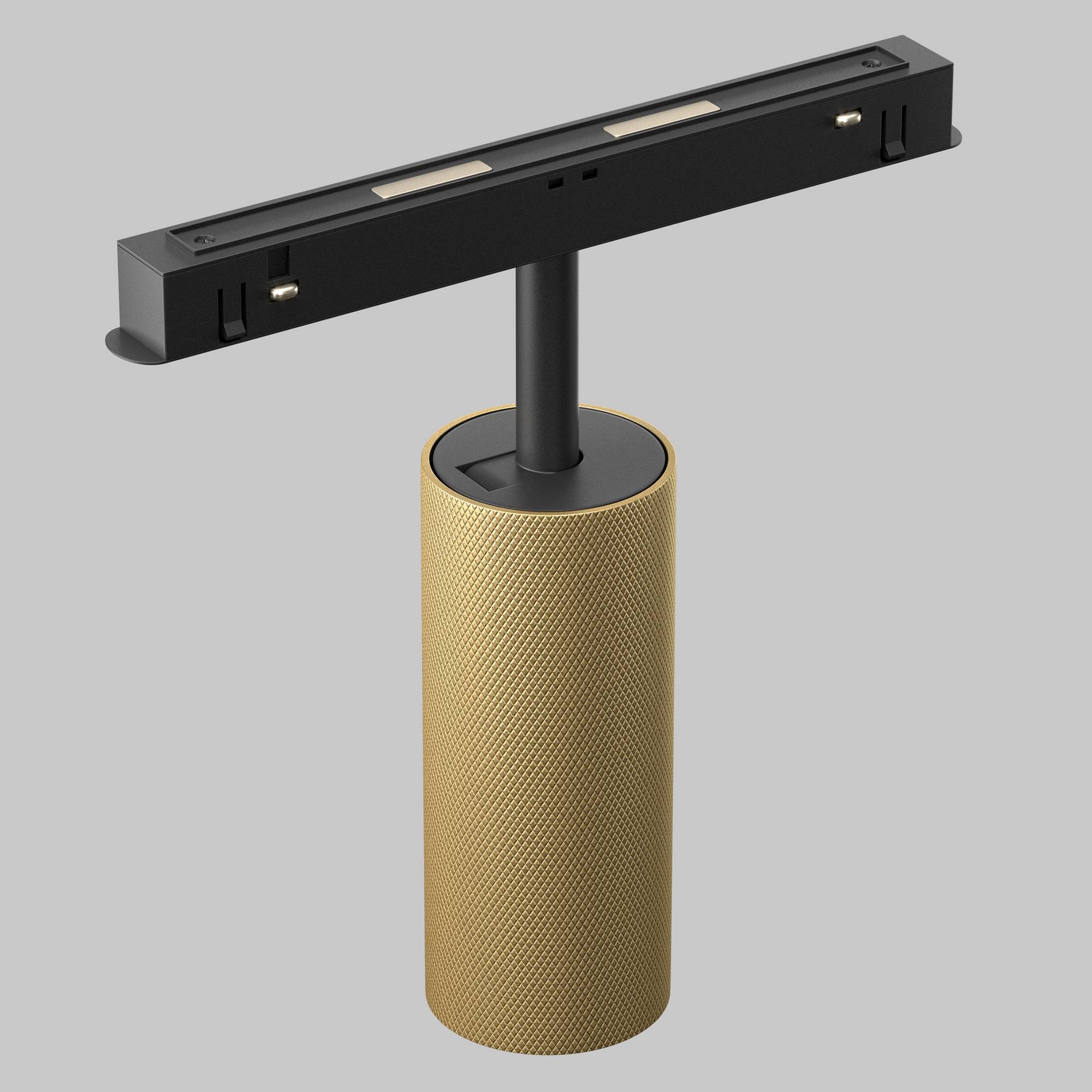 Maytoni Moderne Strahler für Magnetschienen-System Exility Artisan LED incl. Schwarz und Mattgold aus , Aluminum Energieeffizient 12W für Küche,