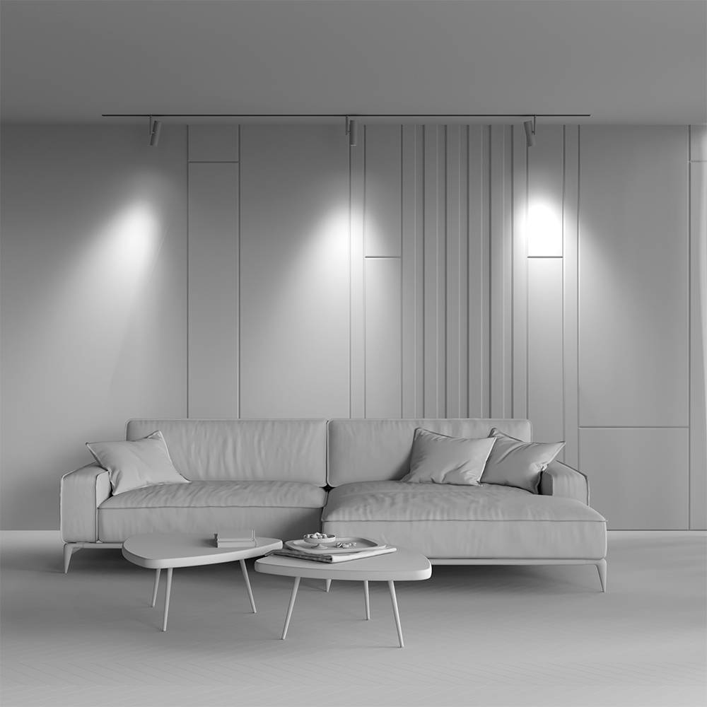 Maytoni Moderne Strahler für Magnetschienen-System Exility Elti LED incl. Schwarz und Messing aus , Aluminum Energieeffizient 12W für Küche, Sch