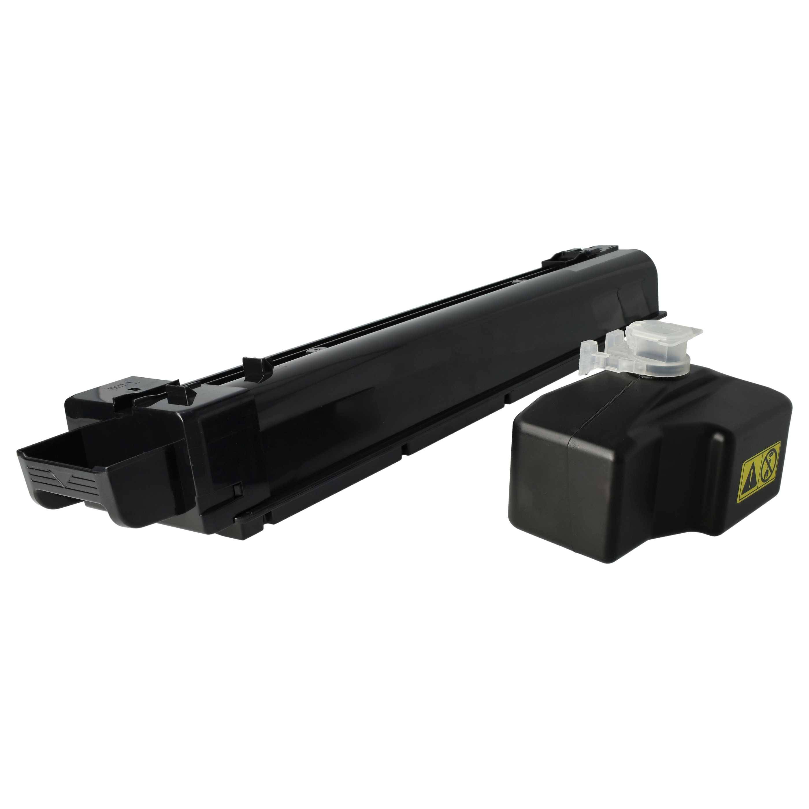 vhbw Toner kompatibel mit Kyocera TASKalfa 2551ci, 2552ci Drucker - Kompatible Tonerkartusche + Resttonerbehälter, Schwarz