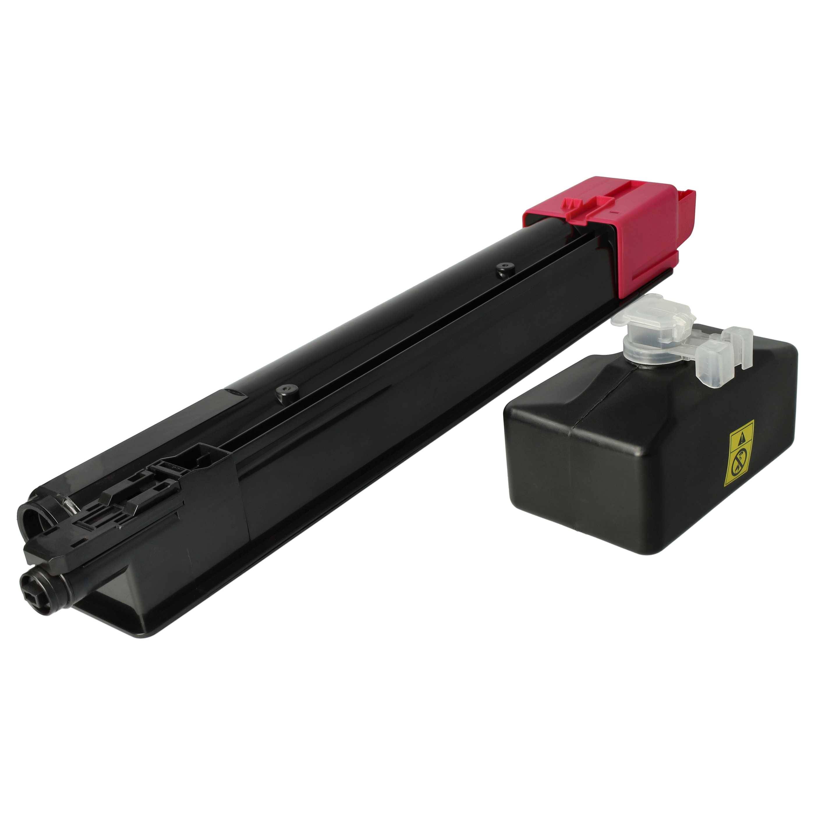 vhbw Toner kompatibel mit Kyocera TASKalfa 2551ci, 2552ci Drucker - Kompatible Tonerkartusche + Resttonerbehälter, Magenta