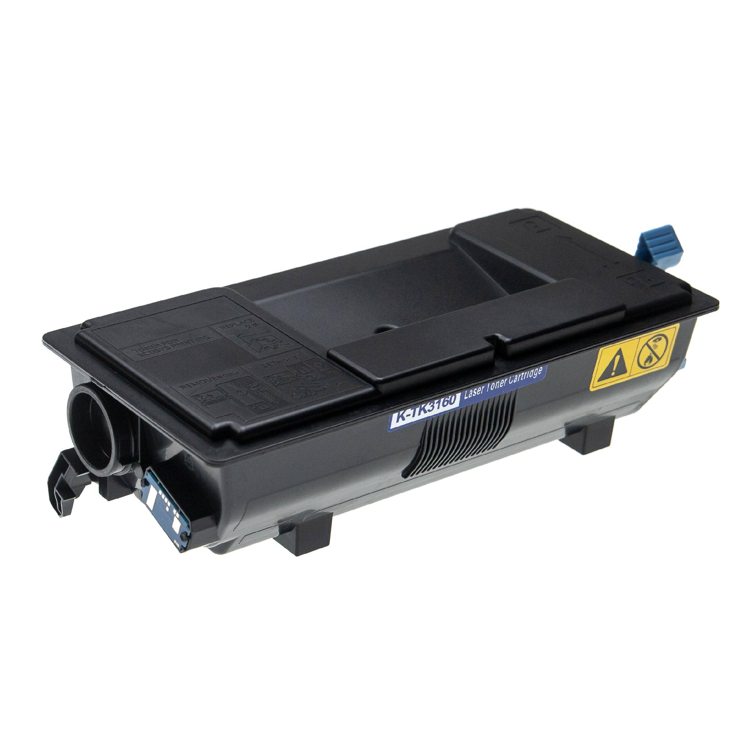 vhbw Toner kompatibel mit Kyocera ECOSYS P 3155 dn, 3260 DN Drucker - Kompatible Tonerkartusche + Resttonerbehälter, Schwarz