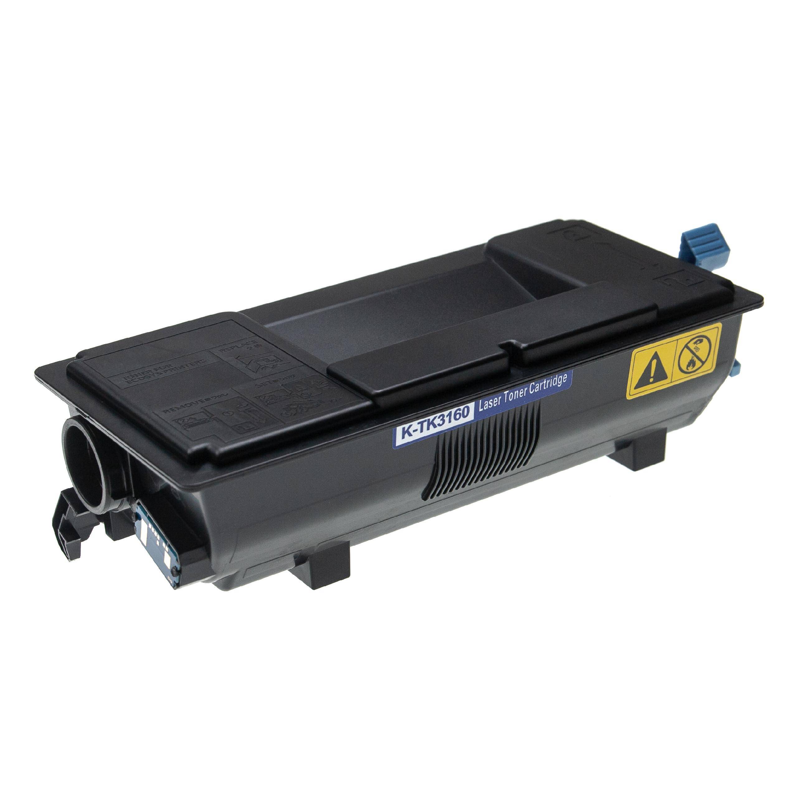 vhbw Toner kompatibel mit Kyocera ECOSYS P 3155 dn, 3260 DN Drucker - Kompatible Tonerkartusche + Resttonerbehälter, Schwarz