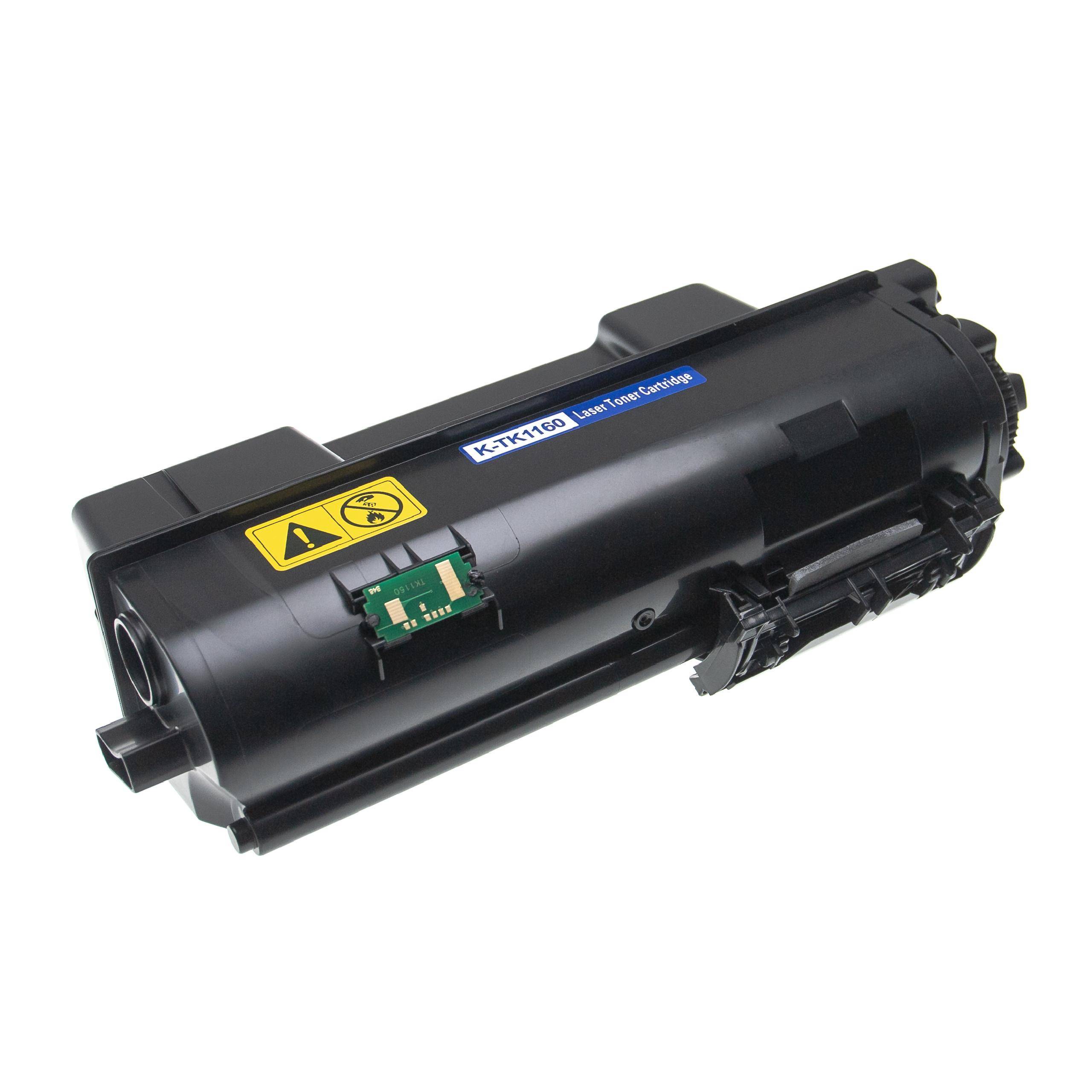 vhbw 3x Toner Ersatz für Kyocera TK-1160 für Drucker - Kompatible Tonerkartuschen, Schwarz