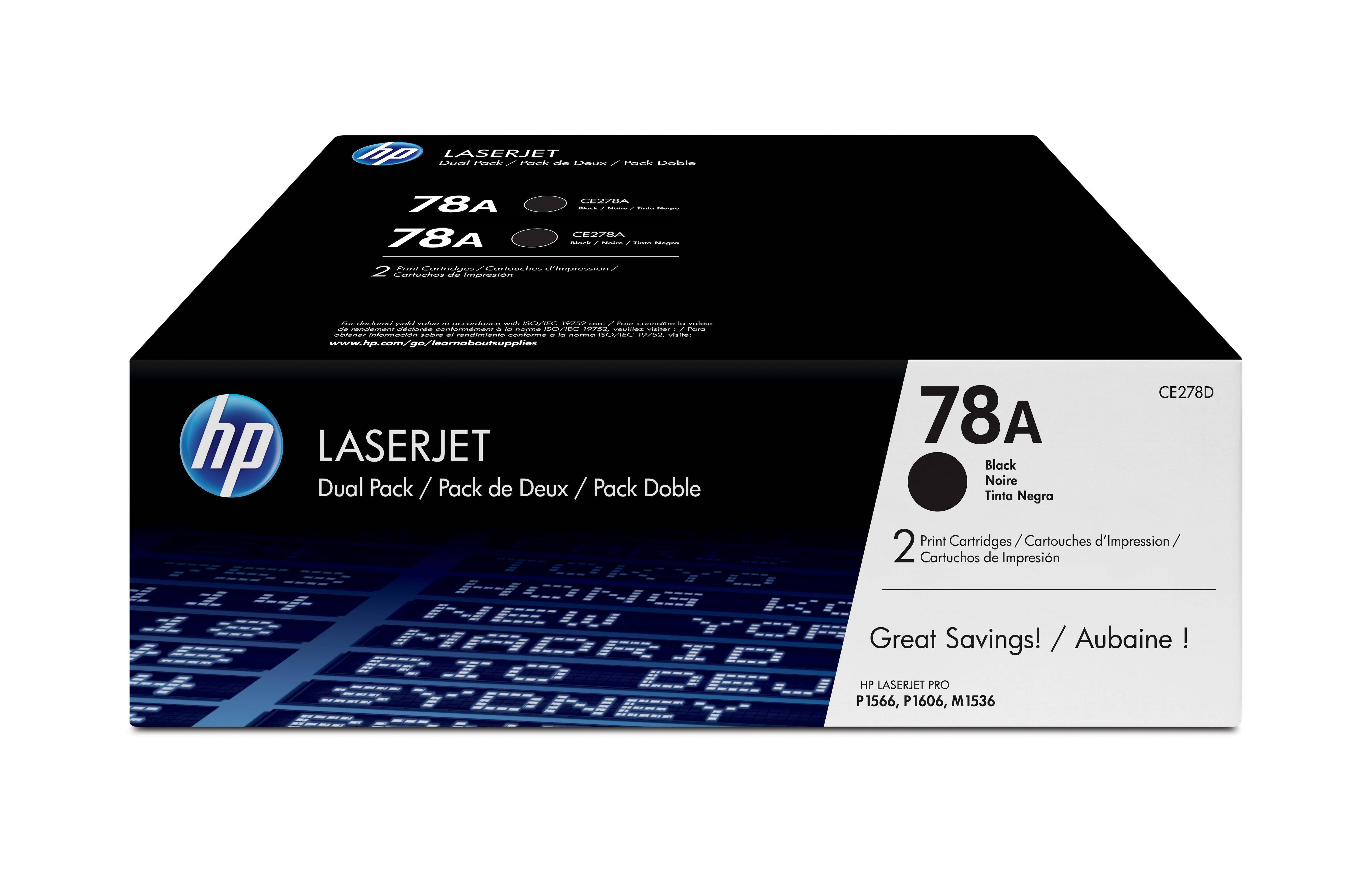 78A Schwarz 2100 Seiten Toner CE278AD