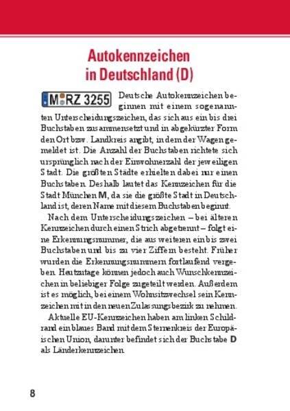 Auto-Kennzeichen (Autokennzeichen)
