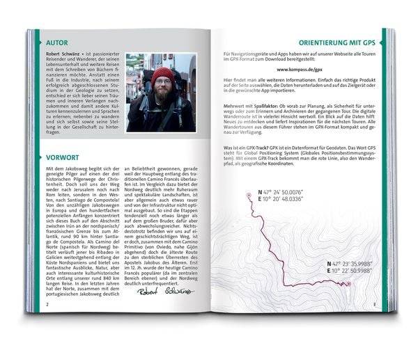 KOMPASS Wanderführer Jakobsweg Camino del Norte, 36 Etappen mit Extra-Tourenkarte