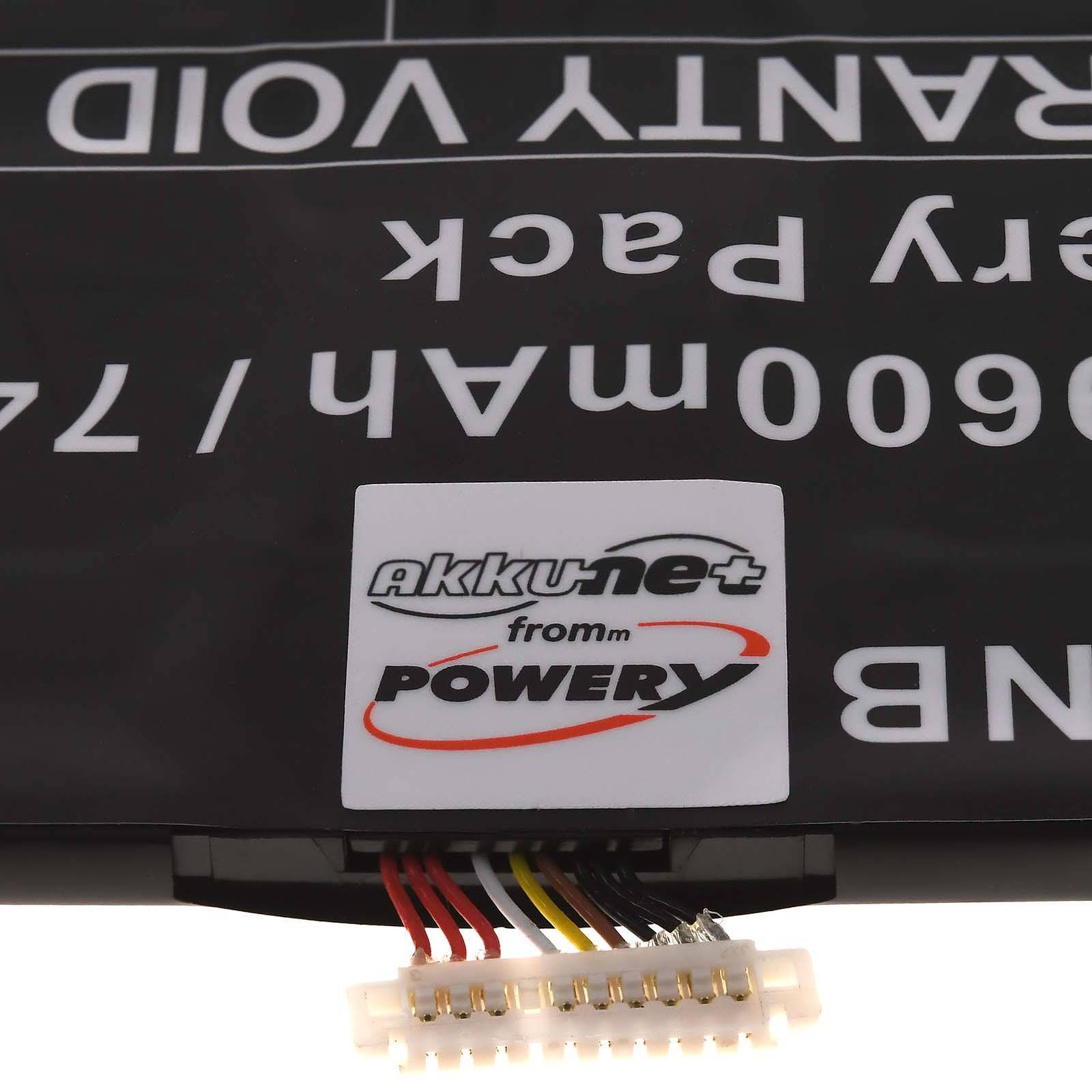 Powery Akku für Asus Zenbook 14 OLED UM3402YA-716512B0W Laptop, 7,74V, Li-Polymer