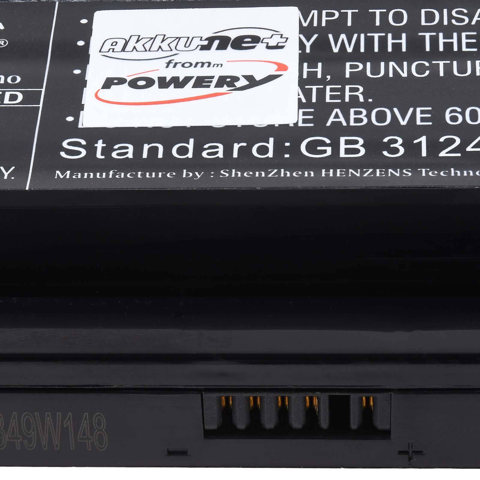 Powery Akku für Clevo N350DW Laptop, 11,1, Li-Ion
