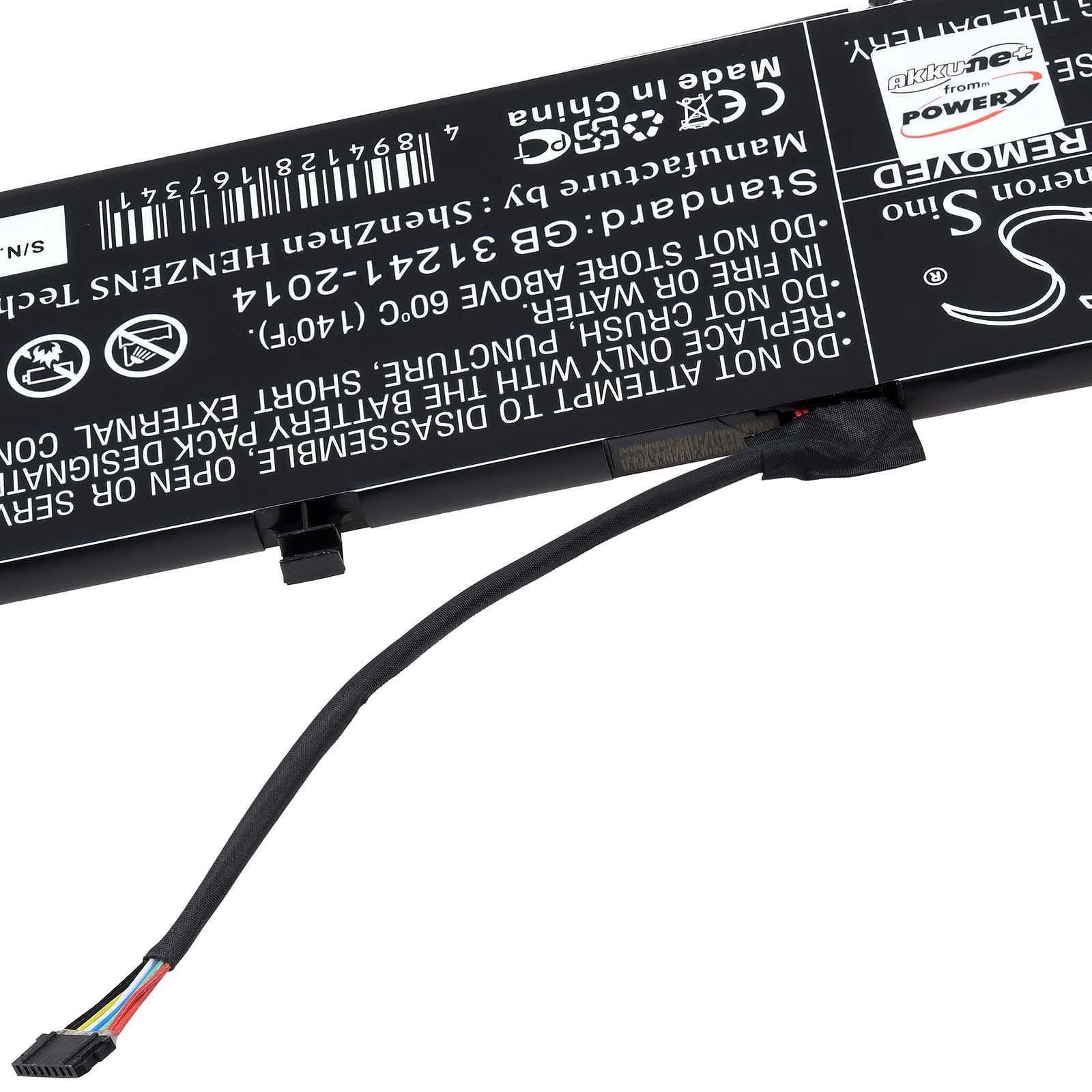 Powery Akku kompatibel mit Lenovo Typ 5B10X18187, 15,36V, Li-Polymer